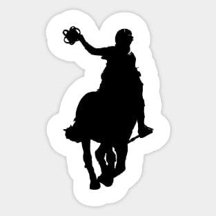 Horseball Silhouette Sticker